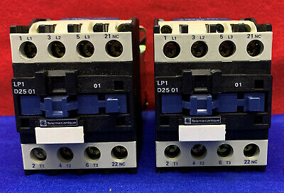 Lot of 2 Telemecanique (Schneider) LP1-D2501 BD 24V Contactor Coil