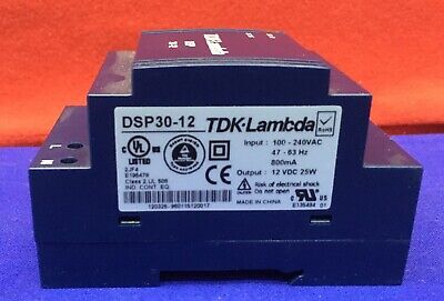 TDK-LAMBDA DSP 30-12 / DSP30-12 POWER SUPPLY DIN RAIL MOUNT