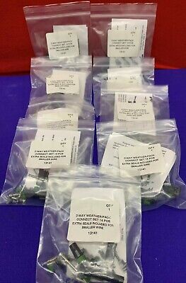 1 LOT QTY OF 9 -  2-Way Weather Pack Connect Set