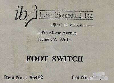 IB Irvine Biomedical Foot Switch 85452