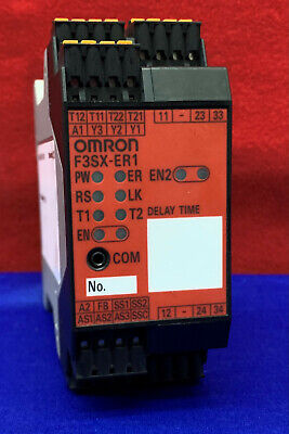 Controlador de seguridad Omron STI F3SX-ER1-TN60 / F3SX-ER1 STI de 8 salidas