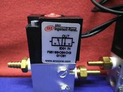 1 LOT OF QTY 2 - INGERSOLL RAND P251SS-O24-D-G G1061 SOLENOID VALVES