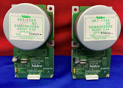 1 lote de 2 unidades: motor NIDEC 4K1-1102 50M0603280 DC24V 14002180