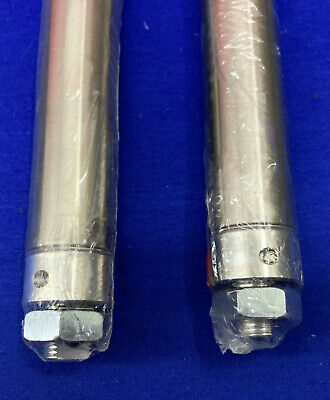 Lot of 2 Bimba Stainless Pneumatic Cylinder Rods C-0913 5-DXP