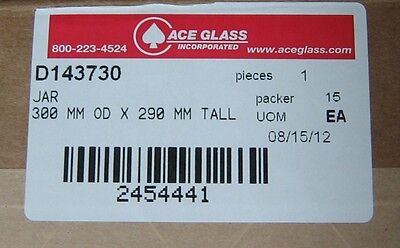 ACE GLASS  D143730 / BARCODE - 2454441 GLASS JAR 300MM OD X 290MM TALL