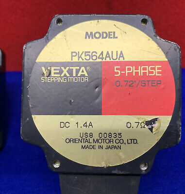 Lote de 2 motores paso a paso de 5 fases Oriental Motor Vexta PK564AUA