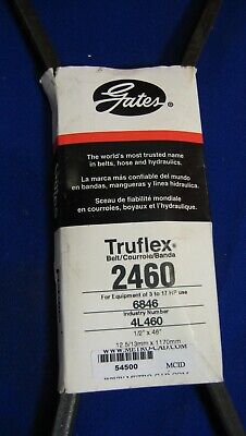 GATES TRUFLEX BELT FOR EQUIPMENT OF 3 TO 4 HP USE 6846 INDUSTRY # 4L460