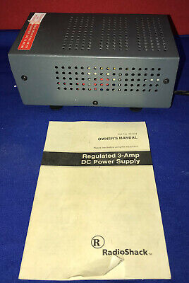 RADIO SHACK 3 AMP 13.8 VDC Regulated Power Supply w/manual