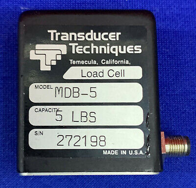 Lot of 2 Transducer Techniques MDB-5 Load Cell / Capacity 5lbs