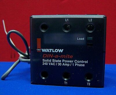 WATLOW  LOYOLA DIN-A-MITE SOLID STATE POWER CONTROL 240VAC 30AMP 1 PH