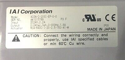 IAI ACON ACON-C-20SI-EP-0-0 CONTROLLER-EINGANG: DC24V 2,2A 