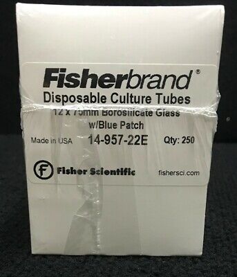 FISCHER SCIENTIFIC 14-957-22E 1 PAQUETE CON 250 TUBOS