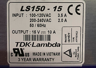 TDK-LAMBDA LS150-15 AC/DC CONVERTER