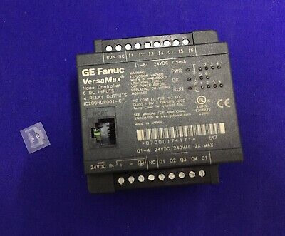 GE FANUC IC200NDR001-CF VERSAMAX NANO PLC 10-PUNKT-DC\DC\RELAIS INKLUSIVE KABEL 