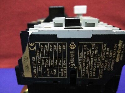 Allen-Bradley Allen Bradley AB 509-TOD Spannungsstarter 