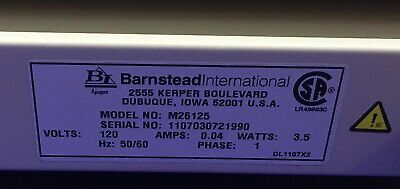 THERMOLYNE / BARNSTEAD M26125 SPECI-MIX 120V 0.04AMPS 3.5WATTS  50/60HZ 1PH