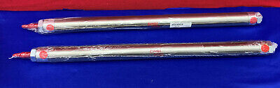 Lot of 2 Bimba Stainless Pneumatic Cylinder Rods C-0913 5-DXP