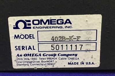 OMEGA 402B-K-F DIGICATOR (tm) TEMPERATURE CONTROLLER