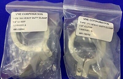 1 LT QTY OF 2 - VNE 13MHHM1.5   Type 304 Heavy duty Clamp    1.5” Clamp