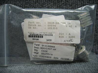 VINTAGE DAGE SERVO KIT 10K OHM 01-H-000004 SPARE PART