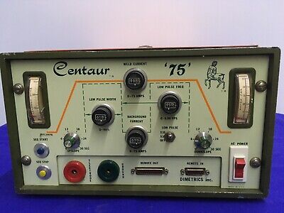 CONTROL DE SOLDADURA CENTAUR DIMETRICS CENTAUR 75 7001 SE VENDE "TAL CUAL" PARA PIEZAS/REPARACIÓN 