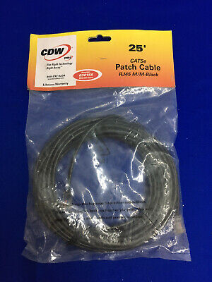 CDW 630155 25' CAT5e PATCHKABEL RJ45 M/M-SCHWARZ