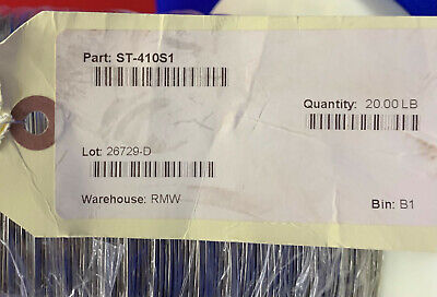 Acero inoxidable 304V de Fort Wayne Metals Tamaño 0,041” ST-410S1 Peso neto 20 libras