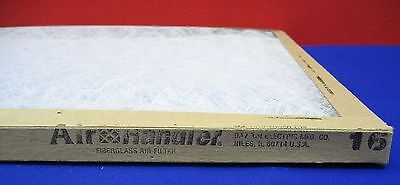 AIR HANDLER FIBERGLASS AIR FILTERS 16" X 20" X 1" SELLING AS '1 LOT OF 12'