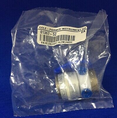 SOLENOIDE DE VÁLVULA 01367-52 DE INSTRUMENTO COLE-PARMER 16 LPM 24 VCC