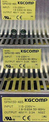 1 Lot of 3 - KGCOMP SPN150-48S Power Supply 48V 3.3A