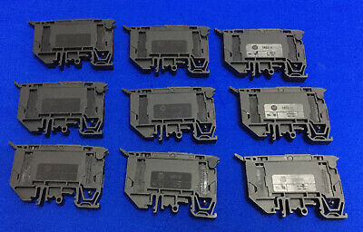 1 LOT OF 9 - Allen Bradley AB 1492-H / 1492H FUSIBLE TERMINAL BLOCK