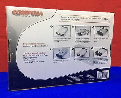 COMP USA COMPUSA SKU 309706 HARD DISK ENCLOSURE INNER RACK DMA 66/100/133