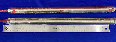 Lot of 2 Bimba Stainless Pneumatic Cylinder Rods C-0913 5-DXP