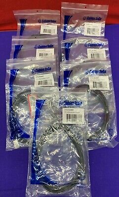 1 Lot Qty of 7 - C2G Cables To Go Cat5e 22683 5’ Black Connectors RJ-45 Male