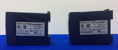 1 LOT OF QTY 2 - TDK-LAMBDA DPP50-15 POWER SUPPLY POWER SUPPLIES