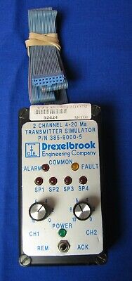 DREXELBROOK 2 CHANNEL 4-20 MA TRANSMITTER SIMULATOR;