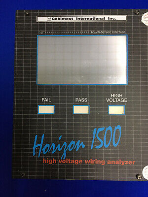 CABLETEST HORIZON 1500 H1500P-HV1 HIGH VOLTAGE WIRING ANALYZER - PARTS/REPAIR