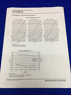 73 piezas - transistor de efecto de campo de GaAs 2,5-2,7 6 Hz MGFS45B2527B-01 de Mitsubishi Electric