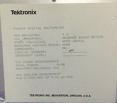 MÓDULO MULTÍMETRO DIGITAL TEKTRONIX VX4234 VXI REVISION 