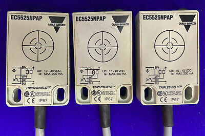 CANTIDAD 3 - SENSORES DE PROXIMIDAD EC5525NPAP DE CARLO GAVAZZI