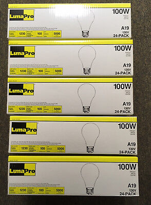 LUMAPRO A19 / (5) 2CUX3 100W 130V 1230 LUMEN - INSGESAMT 120 GLÜHBIRNEN