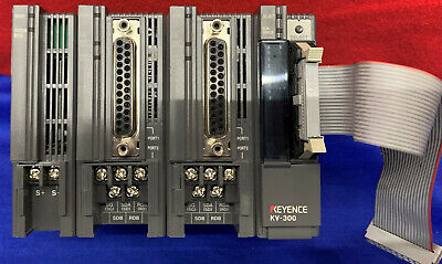 KEYENCE KV-300 SPS-Modul mit KV-L2-Schnittstellenmodul (2) und KV-R1A