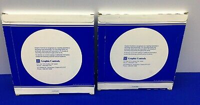 1 LOT QTY OF 2 - GRAPHIC CONTROLS / PARTLOW PW 00203604 CIRCULAR CHARTS