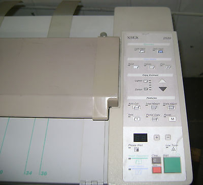 COPIADORA XEROX MODELO 2520 Plotter (PARA HOJAS GRANDES) 115 VOLTIOS 60 HZ 12 AMPERIOS