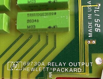 Hewlett-Packard HP Relay Output 69730A Board 2345A-22702