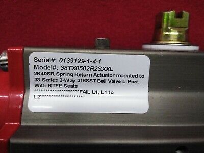 ACTUADOR DE RETORNO DE RESORTE TRIAC 38TX0502R2SXXL 2R40SR MONTADO EN SERIE 38 DE 3 VÍAS 31 