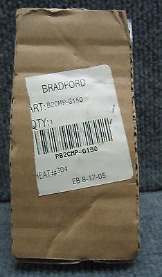 CODO SANITARIO DE 90 GRADOS BRADFORD B2CMP-G150 NUEVO DE 1 1/2" SS 304