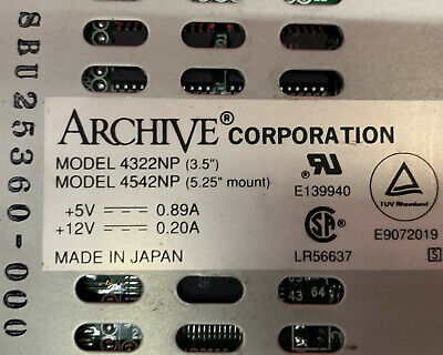 1 Lot Menge von 7 - Archiv 4322NP 4542NP / 4322NP4542NP Tape Backup Bandlaufwerk 3,5