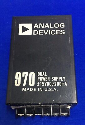 ANALOG DEVICES 970 DUAL POWER SUPPLY +/-15VDC/200mA