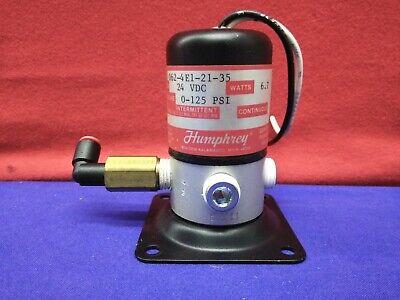 HUMPHREY 062-4E1-21-35 GENERAL PURPOSE VALVE 24 VDC 0-125 PSI 6.7 WATTS